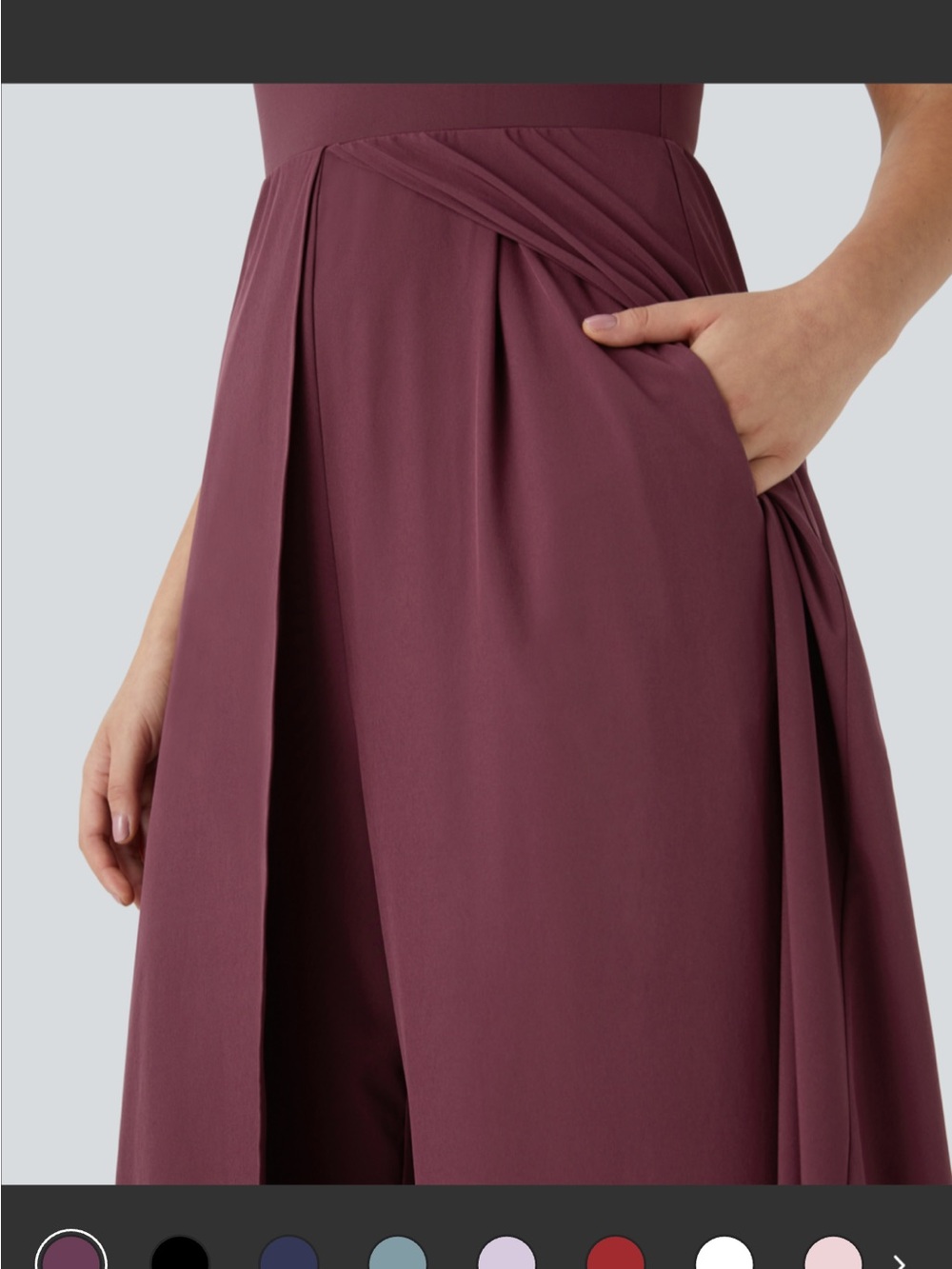 HALARA Amaranth Sleeveless Jumpsuit - Picture 3 of 3